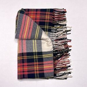 J. Crew Plaid Throw Blanket